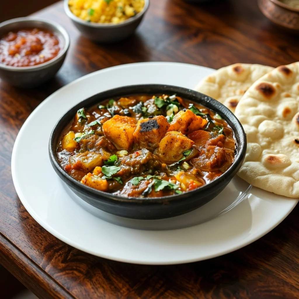 Gujarati Sabzi — fresh seasonal vegetable curry at Vinni's by Vinayak, Winnipeg